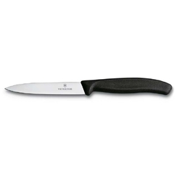 Нож для овощей VICTORINOX SwissClassic, 10 см, чёрный для нанесения логотипа