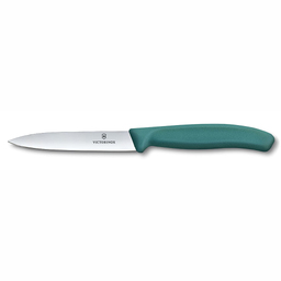 Нож для овощей VICTORINOX Швейцарская классика | Swiss Classic, 10 см, зелёный для нанесения логотипа