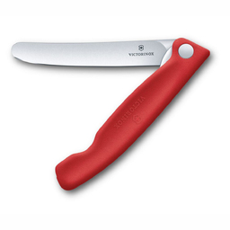 Нож для овощей VICTORINOX Швейцарская классика | Swiss Classic, складной, 11 см, красный для нанесения логотипа