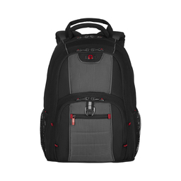 Рюкзак WENGER Pillar 16'', черный/серый, полиэстер, 38 x 25 x 48 см, 25 л для нанесения логотипа