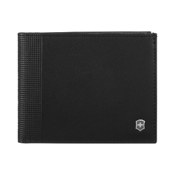 Портмоне VICTORINOX Altius Alox с защитой от сканирования RFID, чёрное, натуральная кожа, 9 x1x11 см для нанесения логотипа