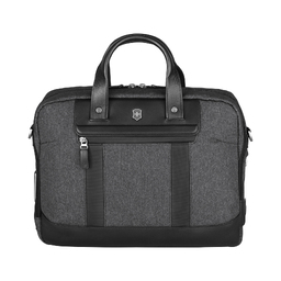 Портфель VICTORINOX Architecture Urban2 Briefcase 15'', серый, полиэстер/кожа, 42x13x31 см, 16 л для нанесения логотипа