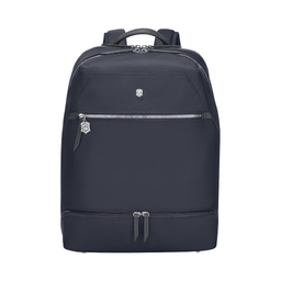 Рюкзак VICTORINOX Victoria Signature Deluxe Backpack, синий, нейлон/кожа, 32x18x39 см для нанесения логотипа