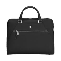 Портфель VICTORINOX Victoria Signature Briefcase, черный, нейлон/кожа, 42x13x30 см, 13 л для нанесения логотипа