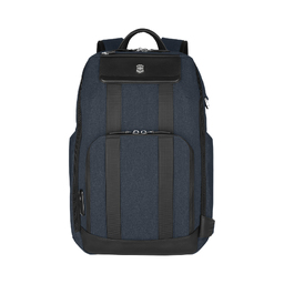 Рюкзак VICTORINOX Architecture Urban2 Deluxe Backpack 15”, синий, полиэстер/кожа, 31x23x46 см, 23 л для нанесения логотипа
