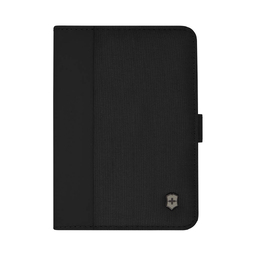 Обложка для паспорта VICTORINOX Travel Essentials, с защитой от сканирования RFID, чёрная, полиэстер, 11x1x15 см для нанесения логотипа