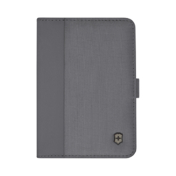 Обложка для паспорта VICTORINOX Travel Essentials, с защитой от сканирования RFID, серая, полиэстер, 11x1x15 см для нанесения логотипа
