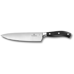 Нож шеф-повара VICTORINOX Grand Maître, кованый, 20 см, чёрный для нанесения логотипа