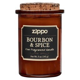 Ароматизированная свеча ZIPPO Bourbon & Spice, воск/хлопок/кора древесины/стекло, 70x100 мм для нанесения логотипа