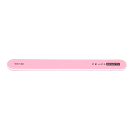Пилка Dewal Beauty для ногтей, прямая розовая 1,9х17,8 см, 180/180 грит для нанесения логотипа