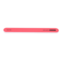 Пилка Dewal Beauty для ногтей, прямая красная 1,9х17,8 см, 180/180 грит для нанесения логотипа