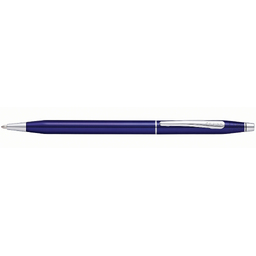 Шариковая ручка CROSS коллекция «ВЕЧНАЯ КЛАССИКА | CENTURY CLASSIC» Translucent Blue Lacquer, цвет ярко-синий для нанесения логотипа