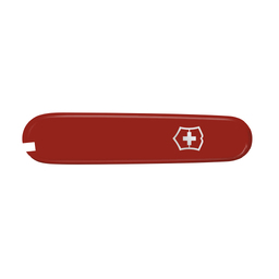 Передняя накладка для ножей VICTORINOX 84 мм, пластиковая, красная для нанесения логотипа