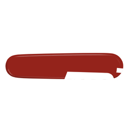 Задняя накладка для ножей VICTORINOX 84 мм, пластиковая, красная для нанесения логотипа
