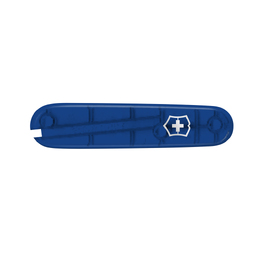 Передняя накладка для ножей VICTORINOX 84 мм, пластиковая, полупрозрачная синяя для нанесения логотипа
