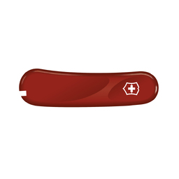 Передняя накладка для ножей VICTORINOX 85 мм, пластиковая, красная для нанесения логотипа