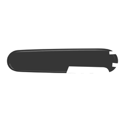 Задняя накладка для ножей VICTORINOX 91 мм, пластиковая, чёрная для нанесения логотипа