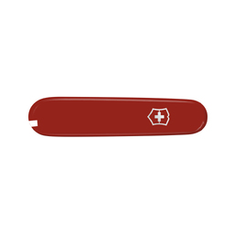 Передняя накладка для ножей VICTORINOX 91 мм, пластиковая, красная для нанесения логотипа