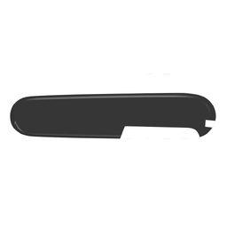 Задняя накладка для ножей VICTORINOX 91 мм, пластиковая, чёрная для нанесения логотипа