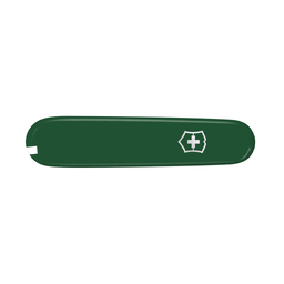 Передняя накладка для ножей VICTORINOX 91 мм, пластиковая, зелёная для нанесения логотипа