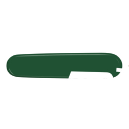 Задняя накладка для ножей VICTORINOX 91 мм, пластиковая, зелёная для нанесения логотипа