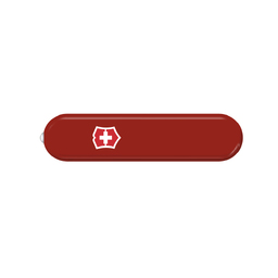 Передняя накладка для ножей VICTORINOX SwissLite 58 мм, пластиковая, красная для нанесения логотипа