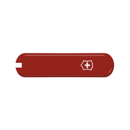 Передняя накладка для ножей VICTORINOX 65 мм, пластиковая, красная для нанесения логотипа