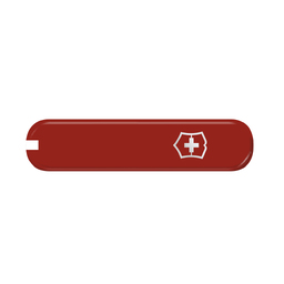 Передняя накладка для ножей VICTORINOX 74 мм, пластиковая, красная для нанесения логотипа