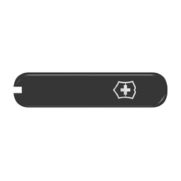 Передняя накладка для ножей VICTORINOX 74 мм, пластиковая, чёрная для нанесения логотипа