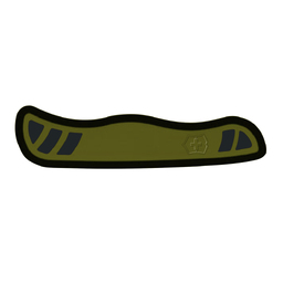 Передняя накладка для ножа VICTORINOX Swiss Soldier's Knife 08 111 мм, нейлоновая, зелёно-чёрная для нанесения логотипа
