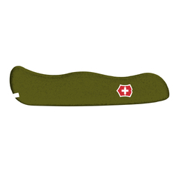 Передняя накладка для ножей VICTORINOX 111 мм, нейлоновая, зелёная для нанесения логотипа