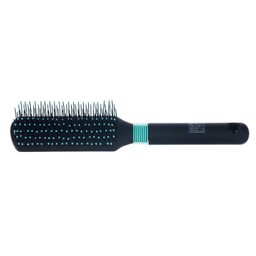 Щетка Dewal Beauty серия "Бирюза" массажная, с нейлон,штифтом, прямоугольная 9 ряд для нанесения логотипа