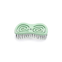 Щетка Dewal Beauty серия "Friendly", массажная, с нейлоновым штифтом, форма бабочка, зеленый для нанесения логотипа