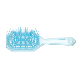 Щетка Dewal Beauty серия "Айсберг", продувная, с силиконовым штифтом, форма прямоугольная, бирюзовая для нанесения логотипа