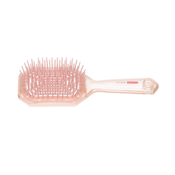 Щетка Dewal Beauty серия "Айсберг", продувная, с силиконовым штифтом, форма прямоугольная, розовая для нанесения логотипа