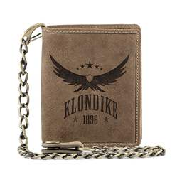 Бумажник KLONDIKE 1896 коллекция «ИСТОК | MAIN», натуральная кожа в светло-коричневом цвете, 10,5 х 12,5 х 2,5 см для нанесения логотипа
