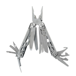 Мультитул Stinger, 110 х 22 мм, 22 функции, сталь, серебристый, в картонной коробке, в комплекте нейлоновый чехол для нанесения логотипа