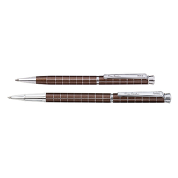Набор Pierre Cardin коллекция «ПАРА | PEN&PEN» : ручка шариковая + роллер. Цвет - коричневый. Упаковка Е. для нанесения логотипа