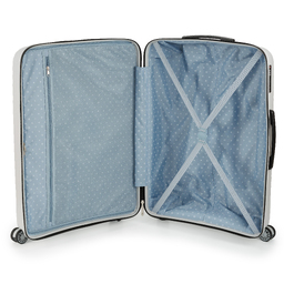 Чемодан TORBER СЕЛИГЕР, серый, полипропилен, 76 х 52 х 29 см, 80 л для нанесения логотипа