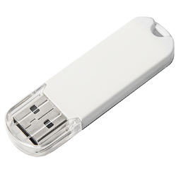 USB flash-карта UNIVERSAL (8Гб), белая, 5,8х1,7х0,6 см, пластик для нанесения логотипа