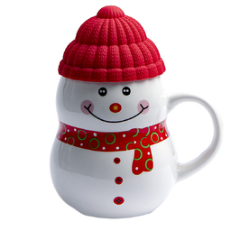 Кружка SNOWMAN с крышкой для нанесения логотипа