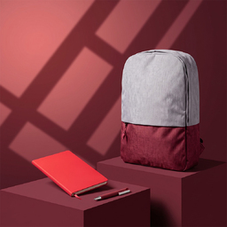 Подарочный набор READYPACK: рюкзак, ручка, блокнот, красный для нанесения логотипа