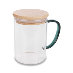 Цейлонская кружка из боросиликатного стекла, бесцветная для нанесения логотипа