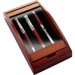 Набор для письма: шариковая ручка, перьевая ручка и нож для вскрытия конвертов для нанесения логотипа
