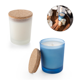 Ароматическая соевая свеча с пробковой крышкой DUVAL для нанесения логотипа