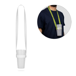 OXFORD. НАБОР Ланьярд SUBLIMATION Long II (20 мм) Duo из переработанного полиэстера (100% rPET) с эластичным держателем для стакана сублимации для нанесения логотипа