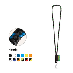 MANSFIELD. НАБОР ланьярд NAUTIC Long (Ø 7 мм) с крючком Trigger Snap 9 мм и предохранительным замком Ø для нанесения логотипа