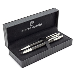 Набор ручки и механического карандаша TOUCH CARBON FIBER PIERRE CARDIN для нанесения логотипа