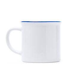 Кружка KUMBO WHITE/ROYAL BLUE для нанесения логотипа