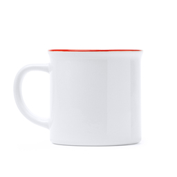 Кружка KUMBO WHITE/RED для нанесения логотипа